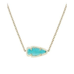 Kendra Scott Skylie Arrow Head Necklace in Turquoise